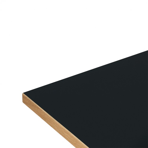 detalle madera Mesa de comedor rectangular Slice Linoleum de Normann Copenhagen
