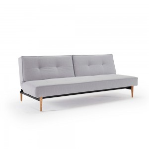 Sofa-cama Splitback patas madera clara - Innovation