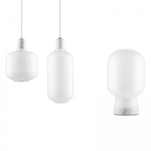 colección Lámparas Amp color blanco de Normann Copenhagen