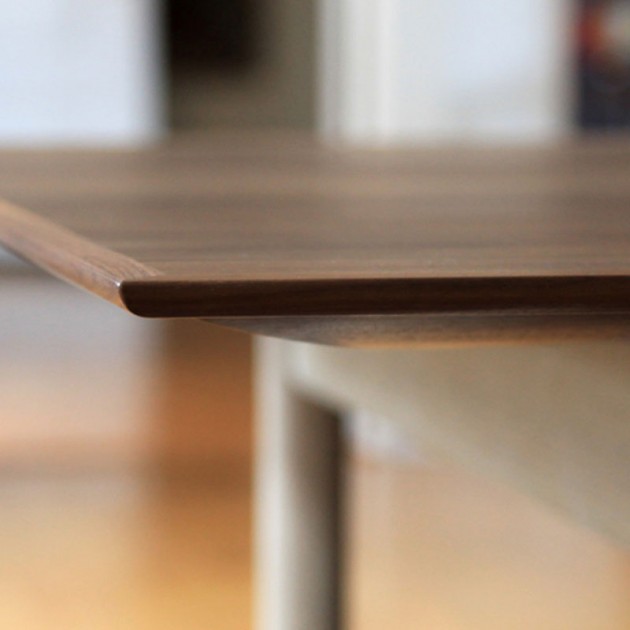 Detalle sobre mesa madera nogal mesa Kaufmann