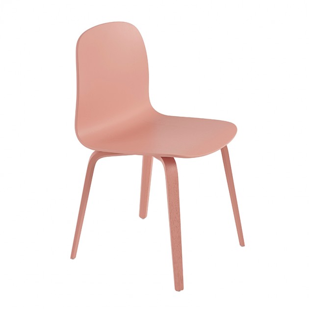 Silla Visu chair base madera color tan rose de Muuto en Moises Showroom