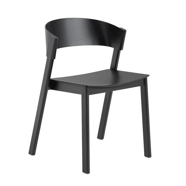 Silla Cover side chair black de Muuto en Moises Showroom