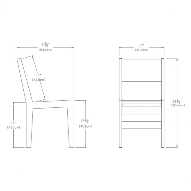 medidas silla comedor T81 Loll designs