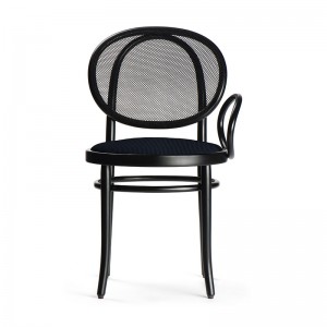 respaldo silla con brazo N.0 lacada negro Thonet Vienna