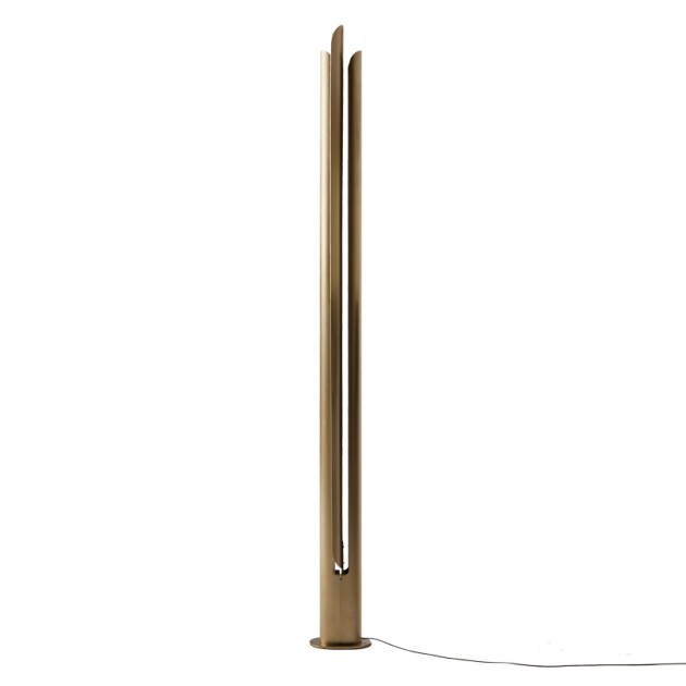 Stockholm lámpara de pie bronce perfil de Punt Mobles.