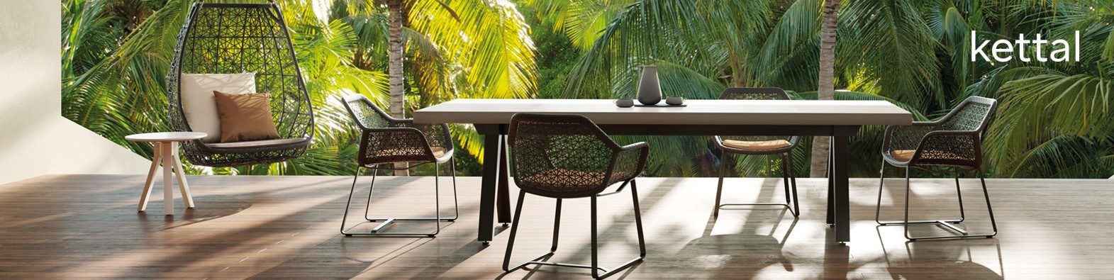 Muebles de exterior de diseño de Kettal, compra mobiliario de exterior online en Moises Showroom
